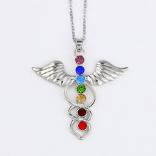 Load image into Gallery viewer, Crystal Beads Chakra Healing Pendant