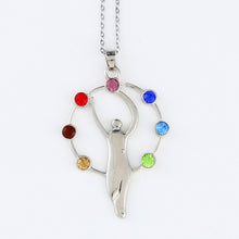 Load image into Gallery viewer, Crystal Beads Chakra Healing Pendant