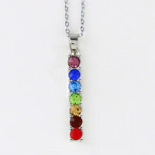 Load image into Gallery viewer, Crystal Beads Chakra Healing Pendant